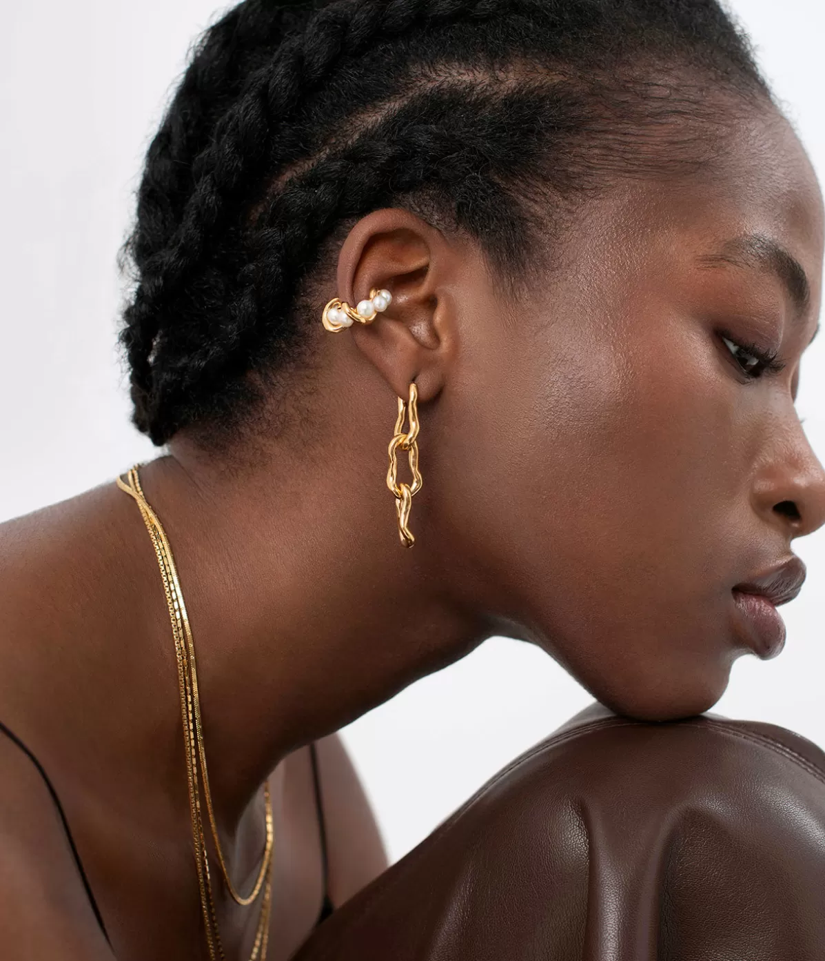 Missoma Molten Ovate Mismatch Hoop Earrings Outlet