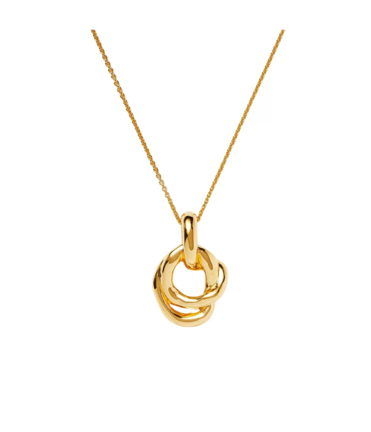 Missoma Molten Twisted Double Pendant Necklace in Gold Online