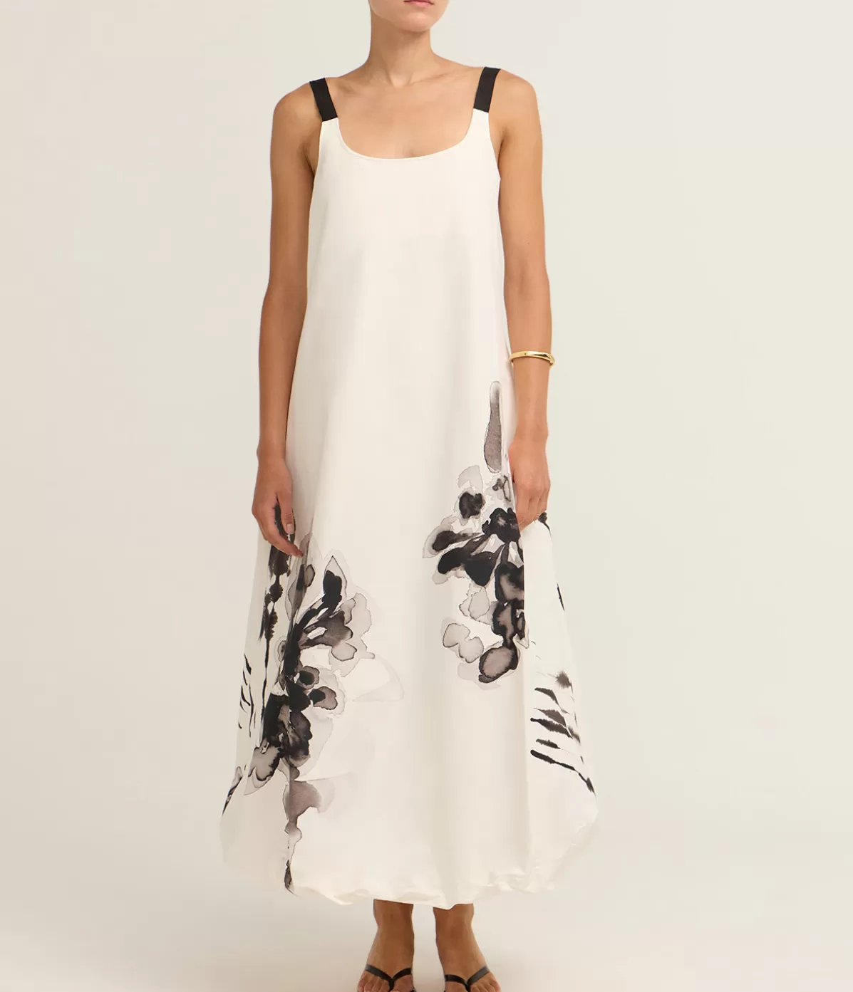 Lee Mathews Morgan Maxi Dress in White Discount