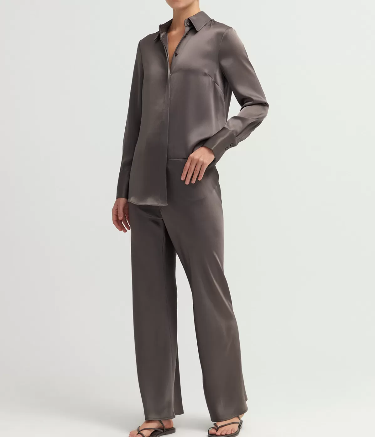 A.Emery Myrna Bias Pant in Graphite Flash Sale