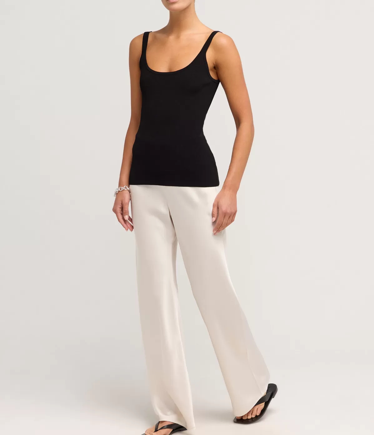 A.Emery Myrna Bias Pant in Oyster Flash Sale