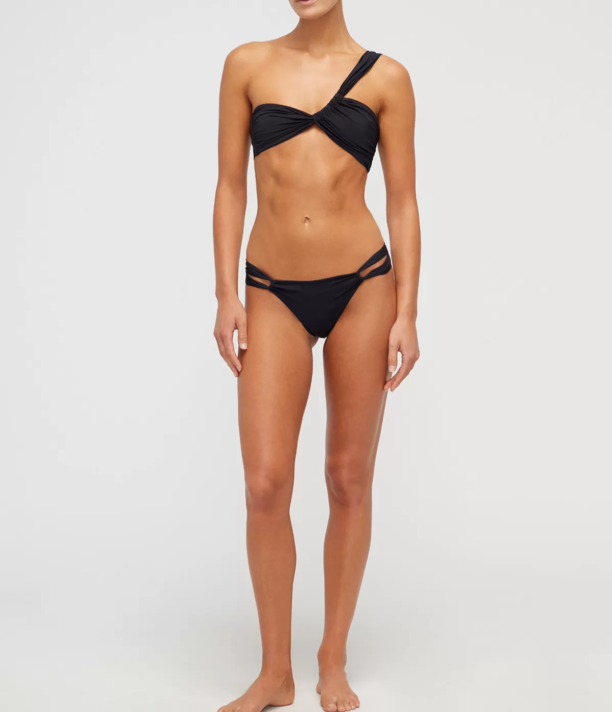 Sara Cristina Narcissus Bikini Bottom in Black Sale