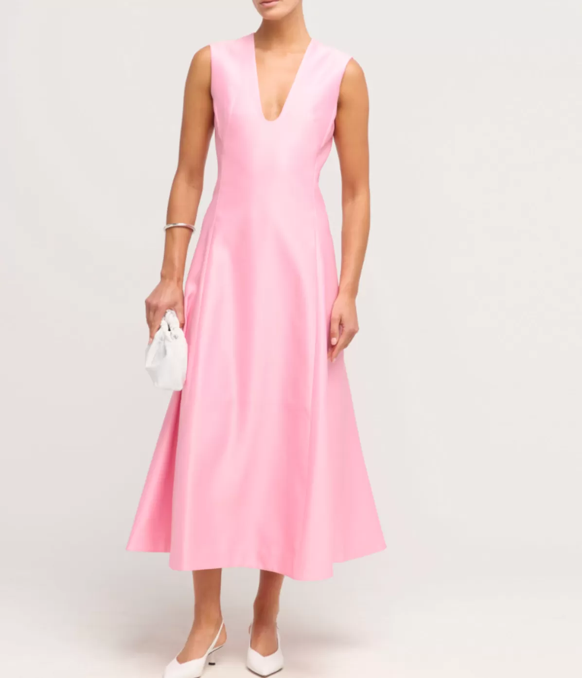 LEO LIN Nicola Midi Dress in Bubblegum Best Sale