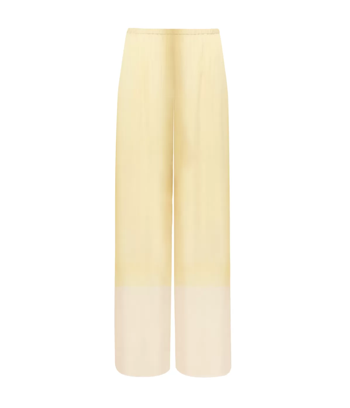 Esse Studios Optimista Silk Pants in Lemon Citrus New