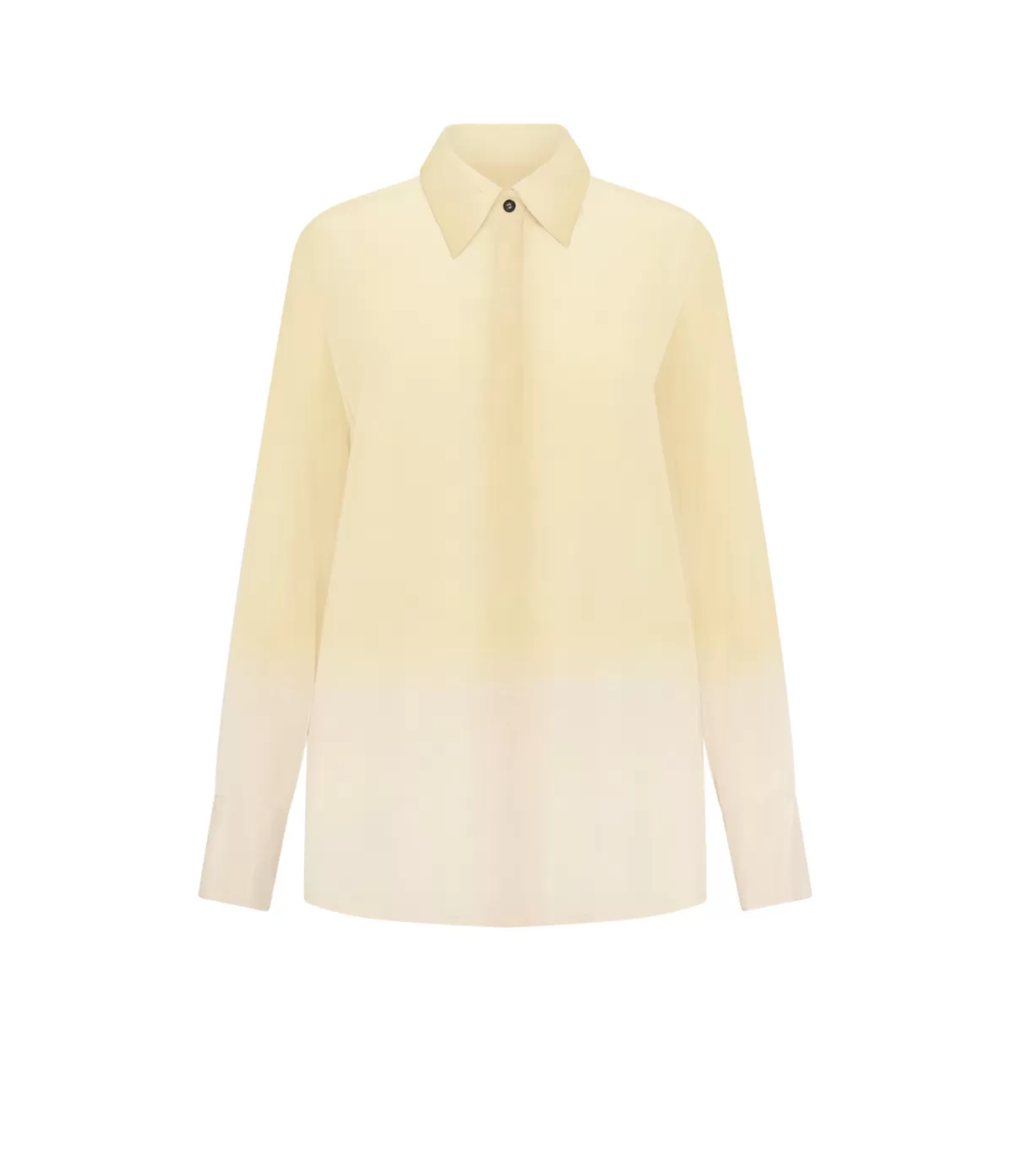 Esse Studios Optimista Silk Shirt in Lemon Citrus New