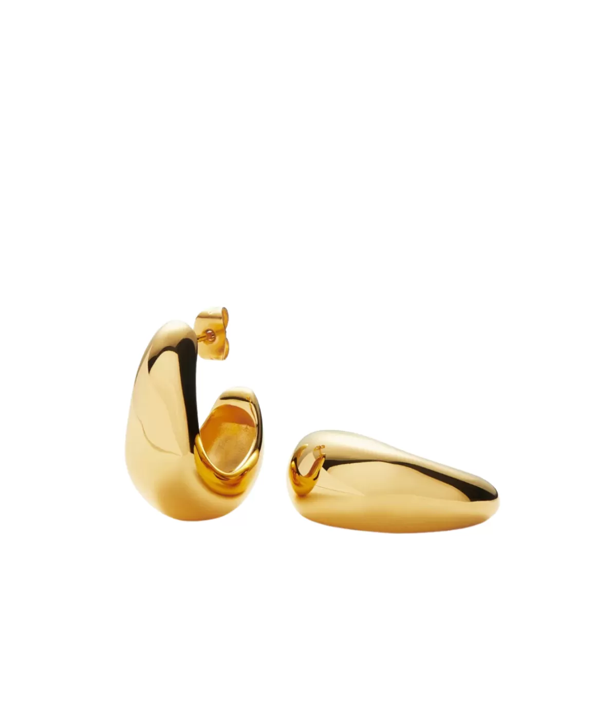 Missoma Organic Dome Hoop Earrings in Gold Cheap