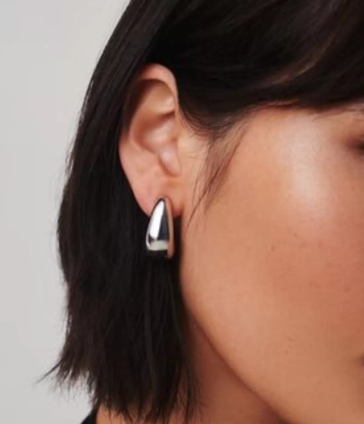 Missoma Organic Dome Hoop Earrings in Silver Best Sale