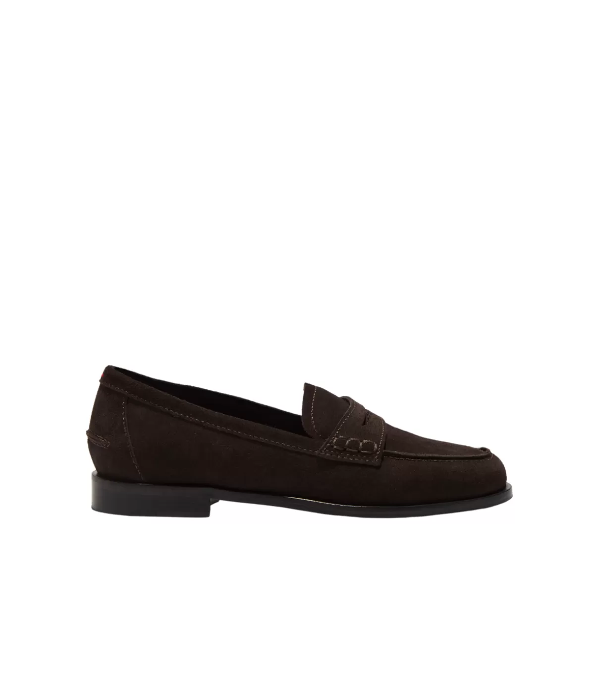 Aeyde Oscar Suede Loafer in Moka Best