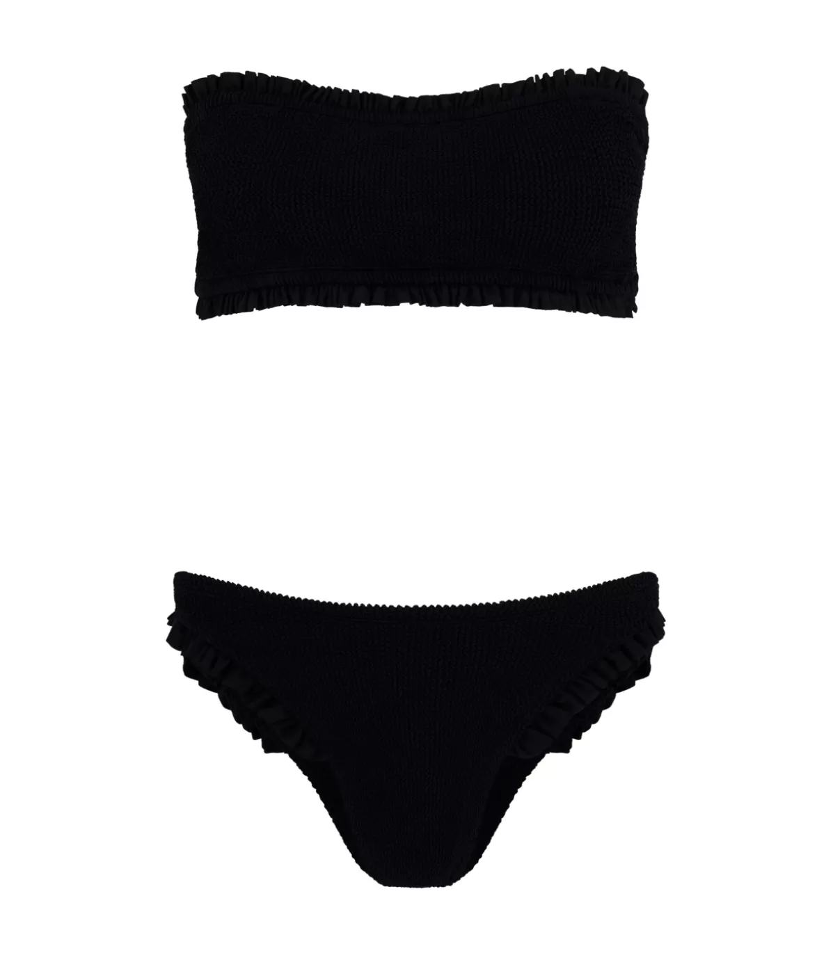 Hunza G Osiris Frill Bikini in Black Cheap