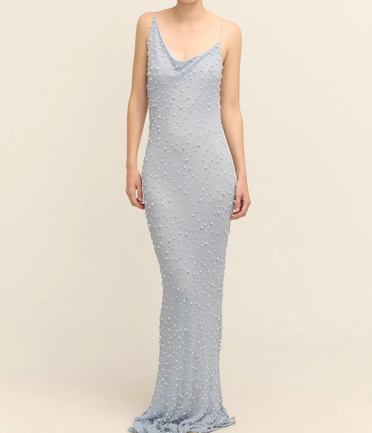 Albus Lumen Pearl Gown in Blue Flash Sale