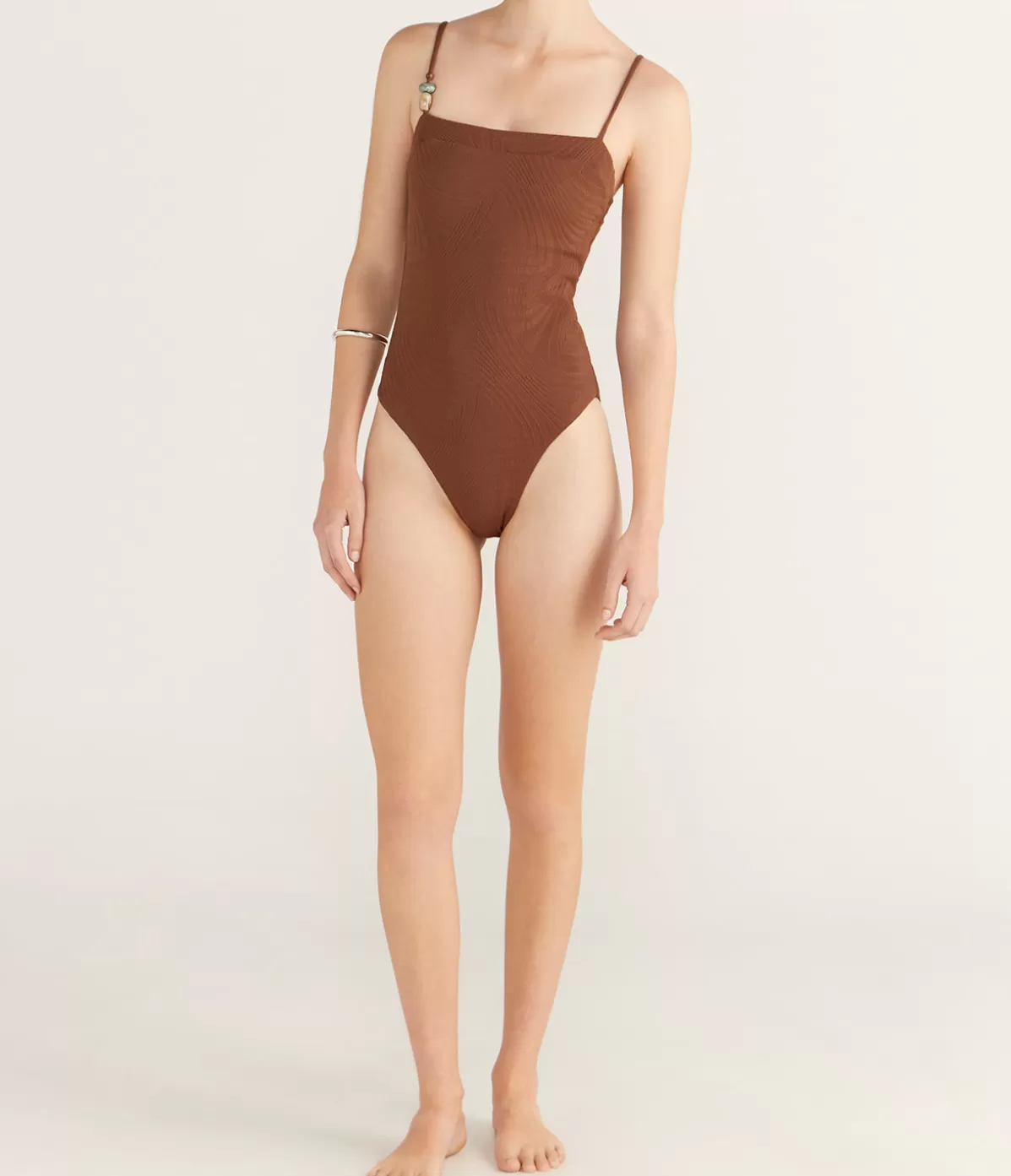 Fella Phillip One Piece Bikini in Cocoa Fashion