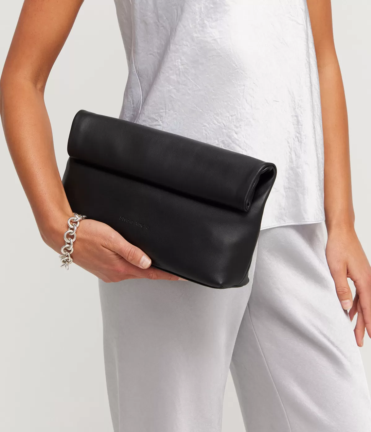 Studio Amelia Pillow Clutch in Black Online