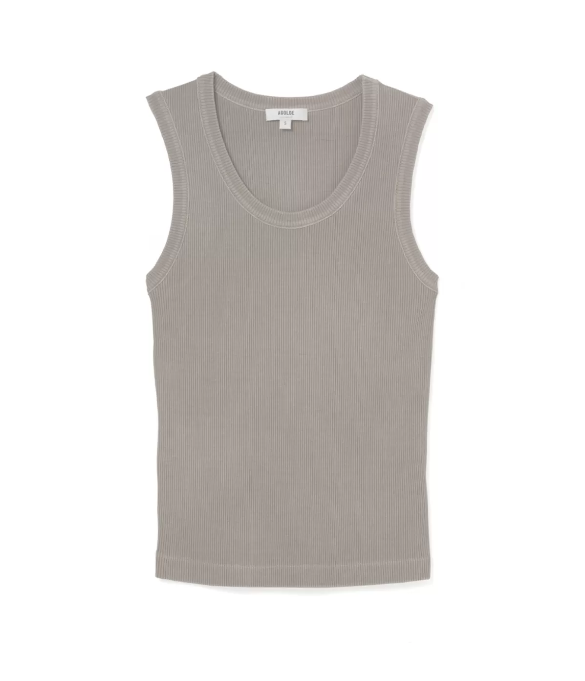 Agolde Poppy Scoop Neck Tank in Drab Outlet