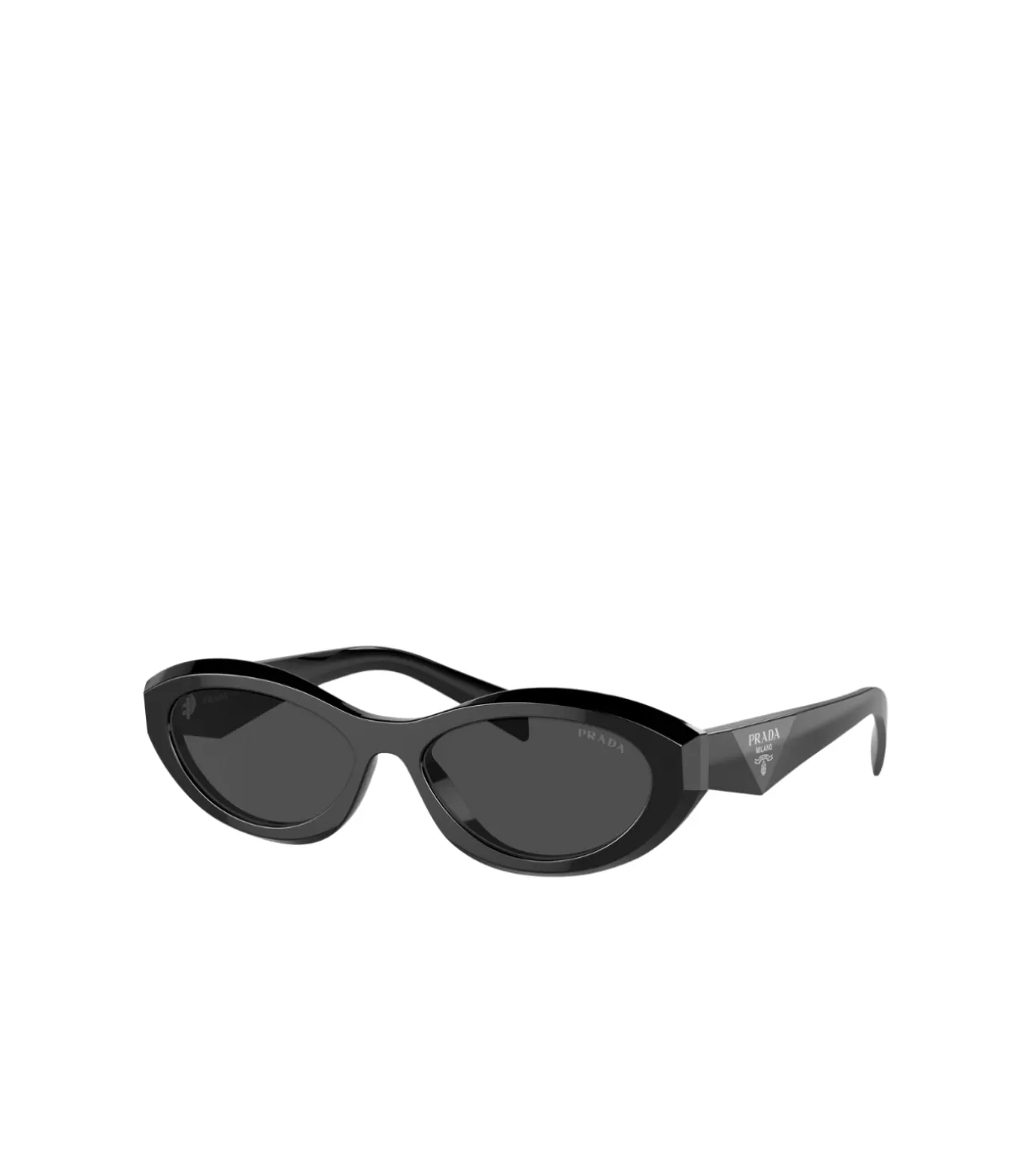 Prada Oval Sunglasses in Black Outlet