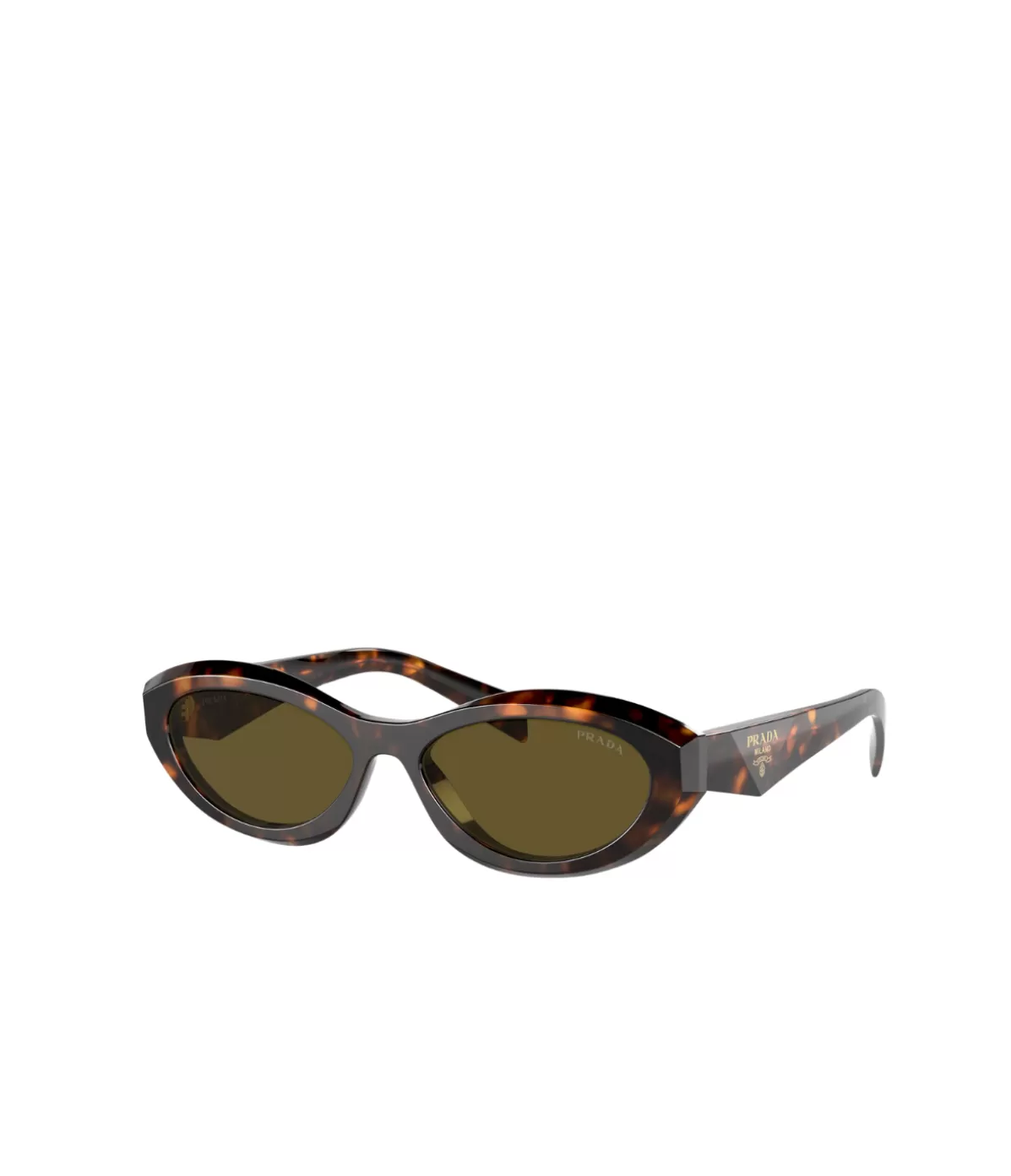 Prada Oval Sunglasses in Honey Tortoise New