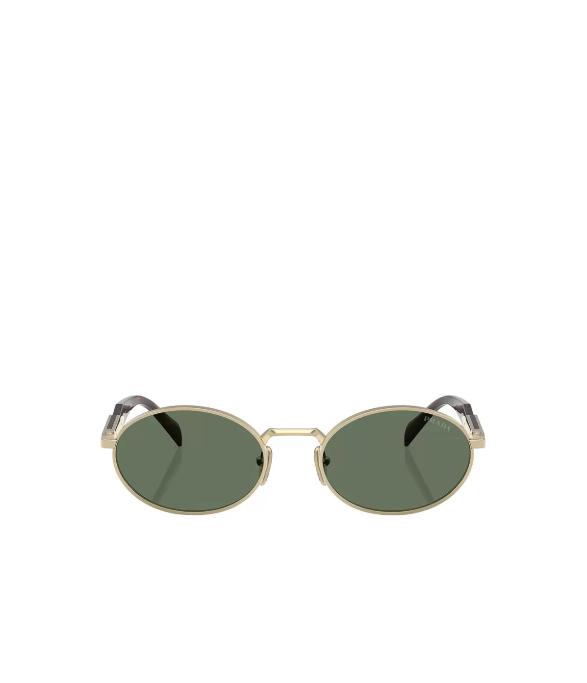 Prada Oval Sunglasses in Pale Gold Fashion