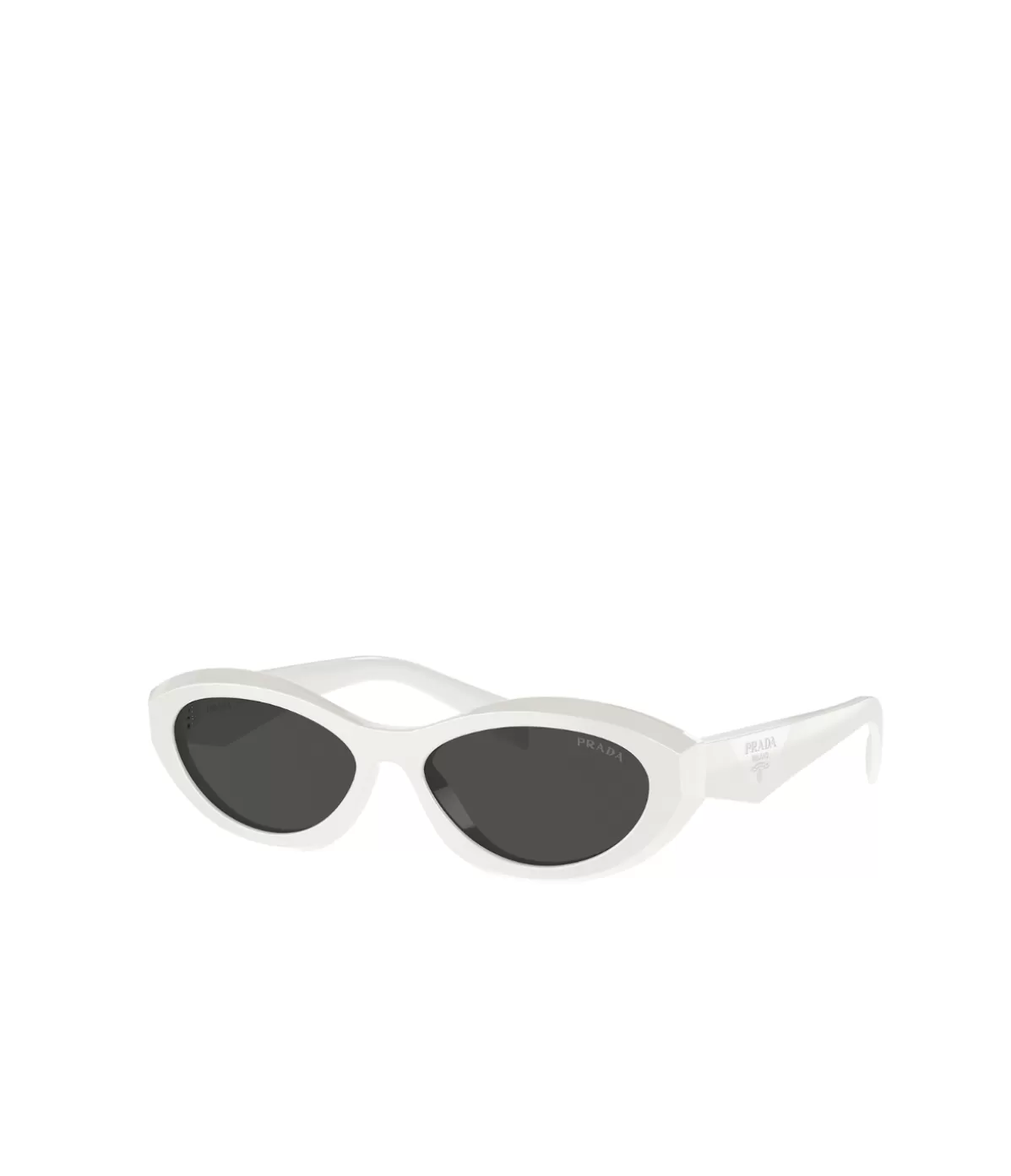 Prada Oval Sunglasses in Talc White Shop