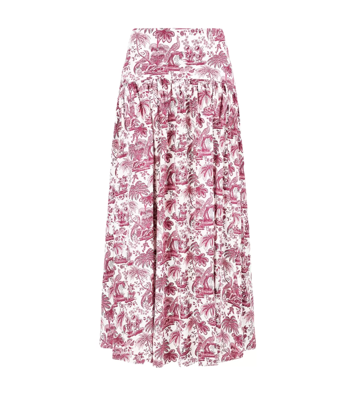 Staud Procida Maxi Skirt in Bordeaux Clearance