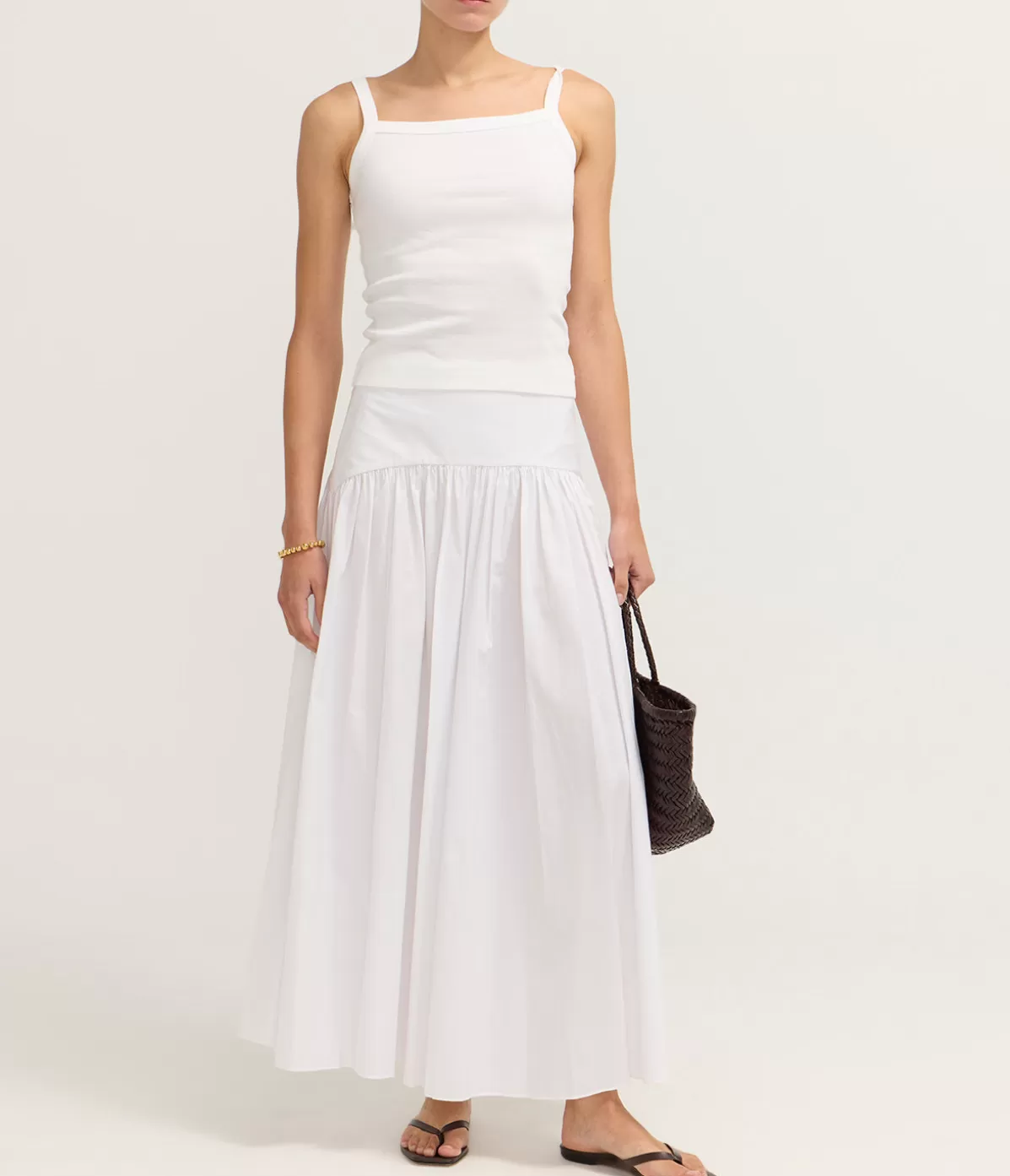 Staud Procida Maxi Skirt in White Cheap