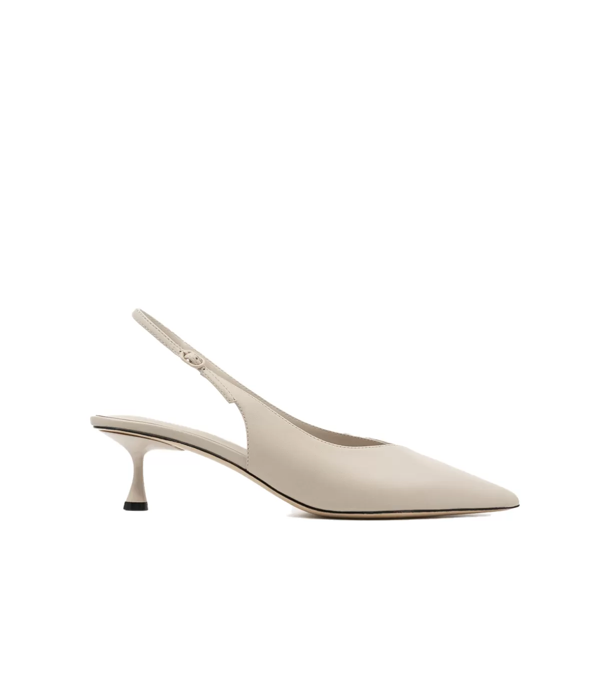 Studio Amelia Razor Pointed Heel in Stone Flash Sale