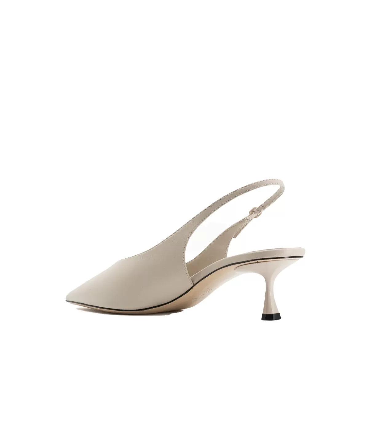 Studio Amelia Razor Pointed Heel in Stone Flash Sale