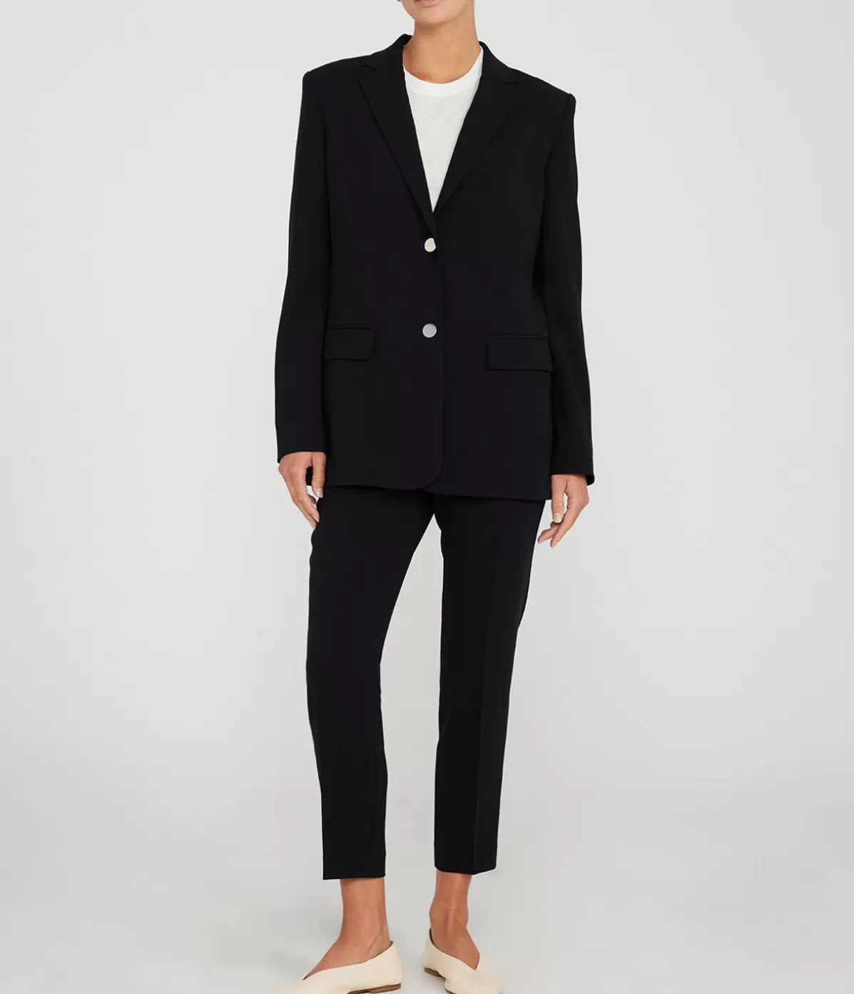 Theory Relaxed Blazer in Black Best Sale