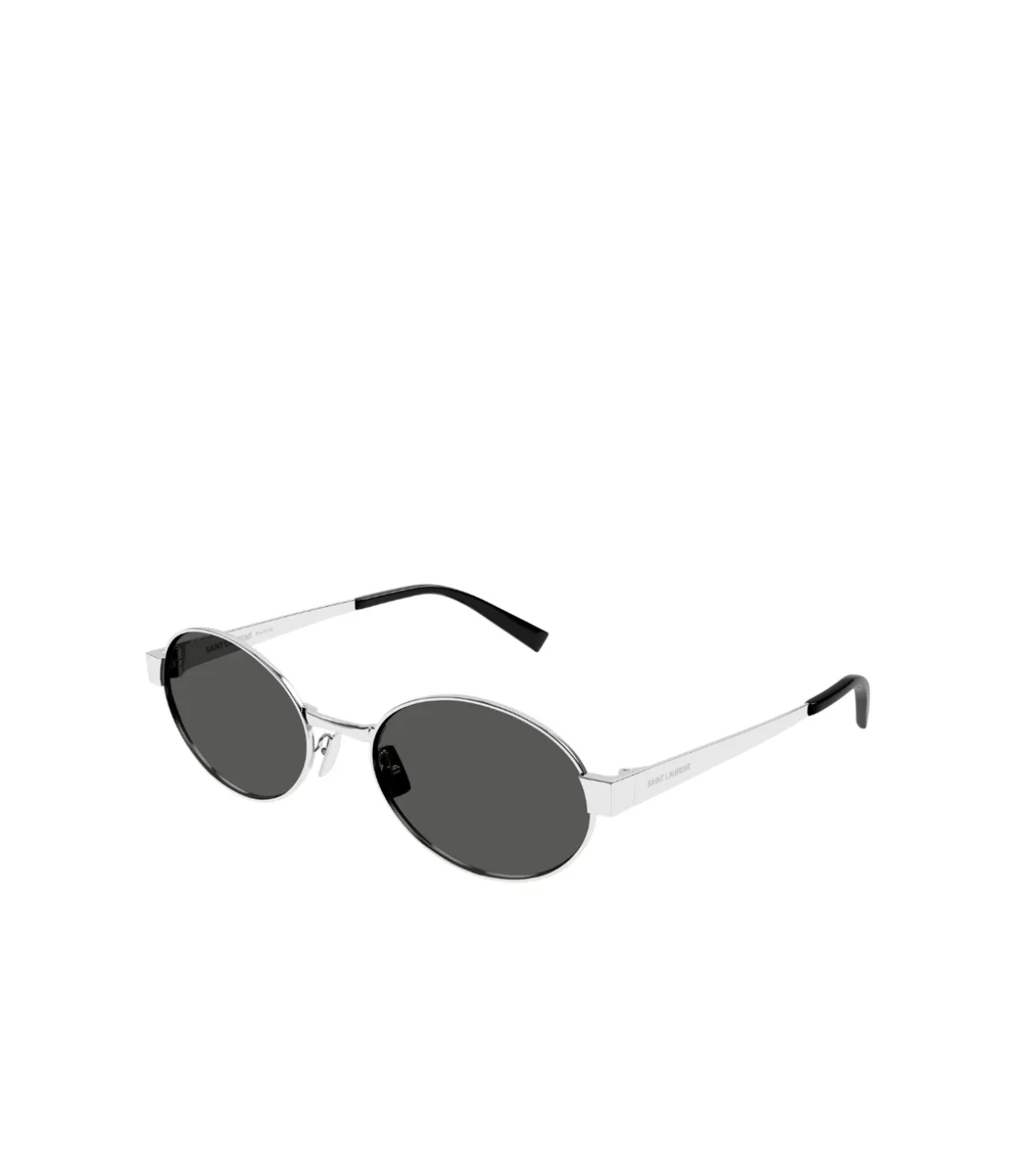 Saint Laurent Round Metal Frame Sunglasses in Silver Best