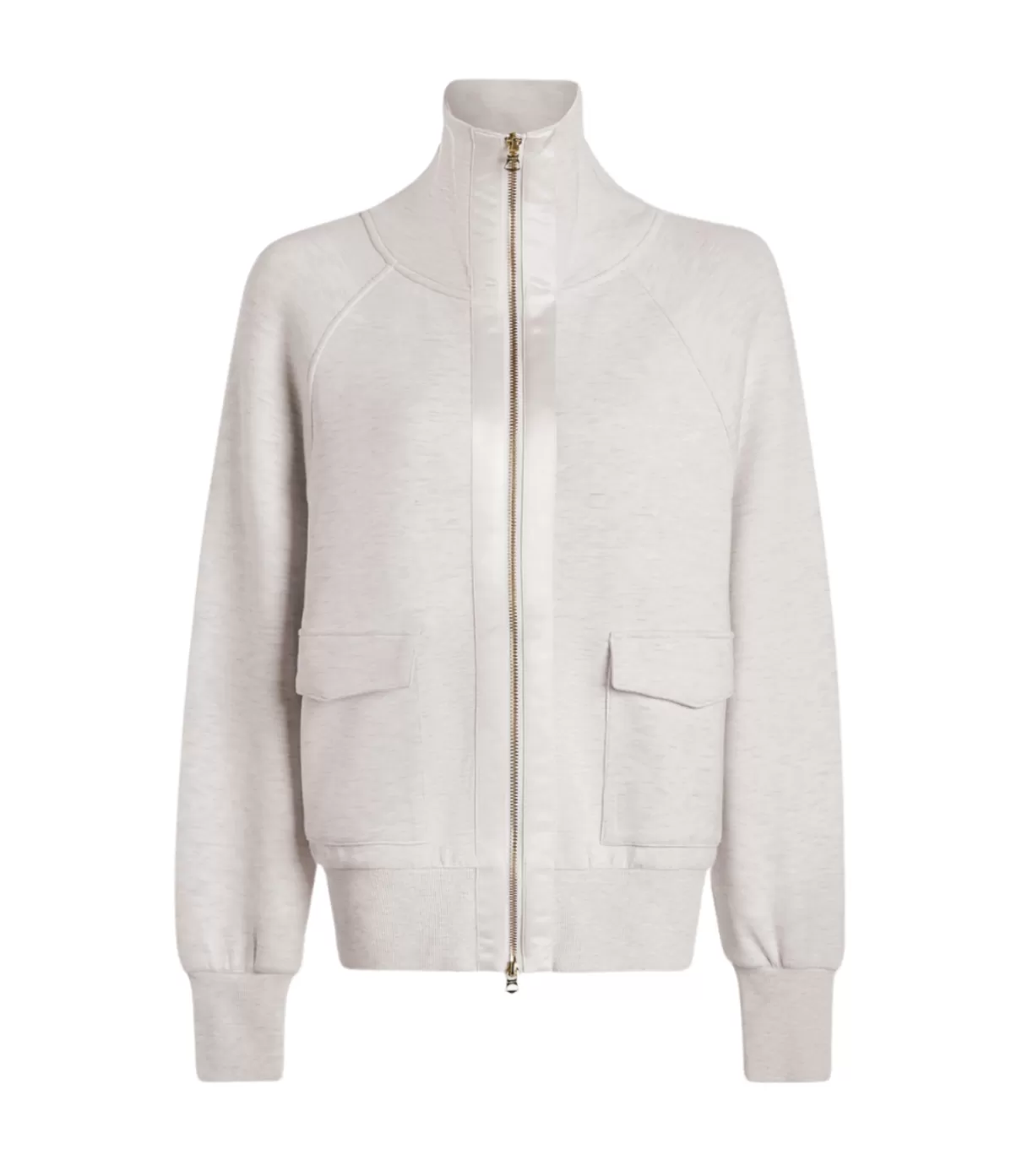 Varley Roxbury Zip Through in Ivory Marl Best