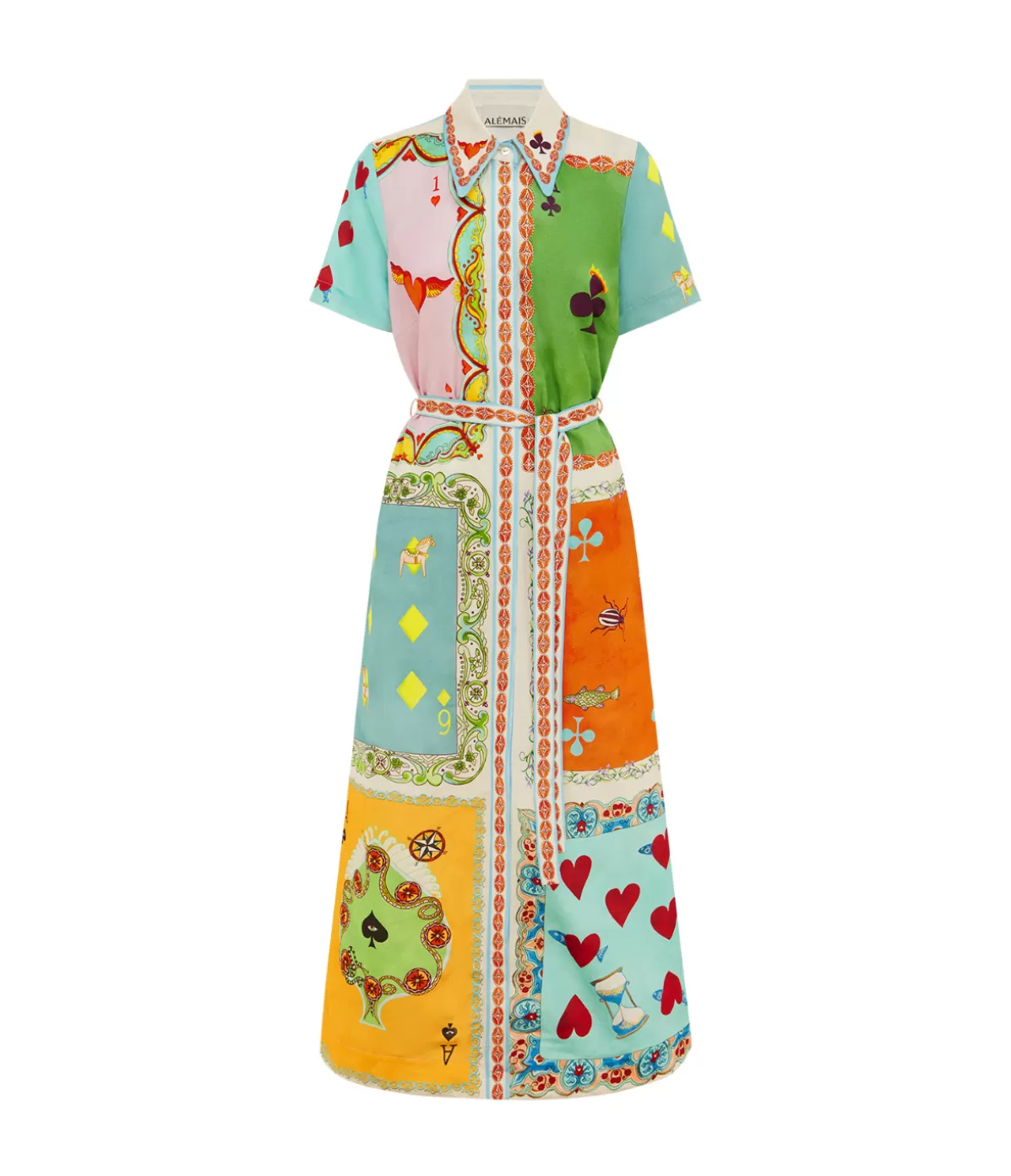 Alemais Rummy Shirt Dress in Multi Discount