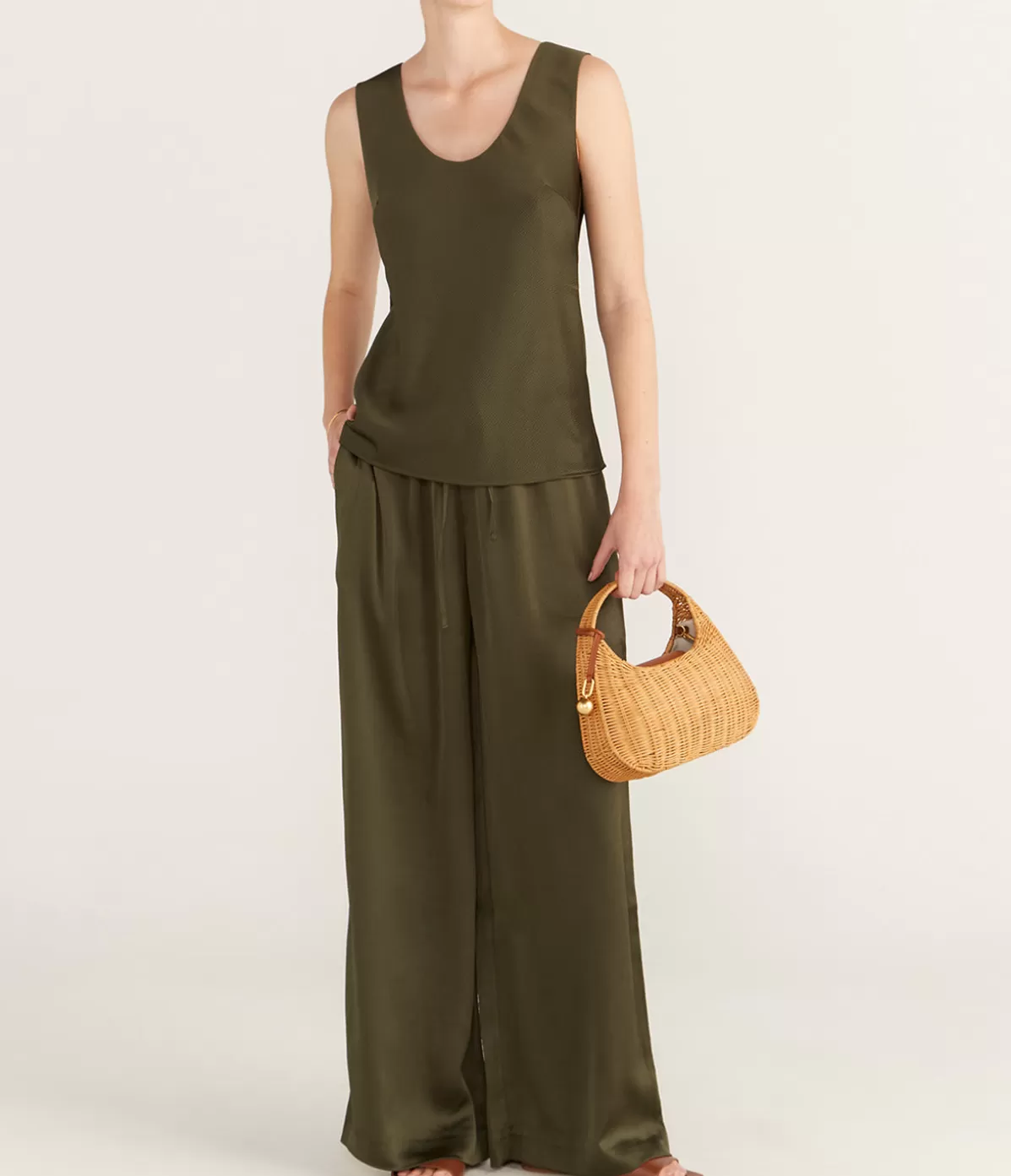 Samsoe Samsoe Sahelena Trousers in Forest Night Shop