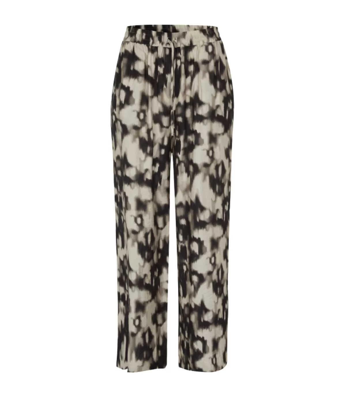 Samsoe Samsoe Sahelena Wide Leg Pants in Animalier Clearance