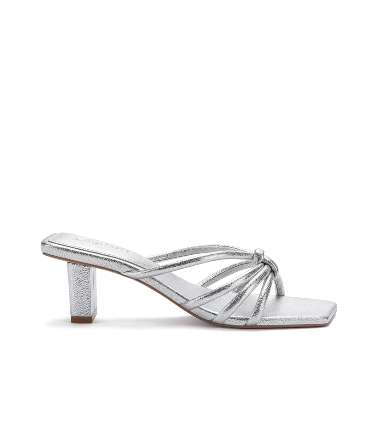 Mercedes Castillo Savanna Mid Mule in Silver Cheap