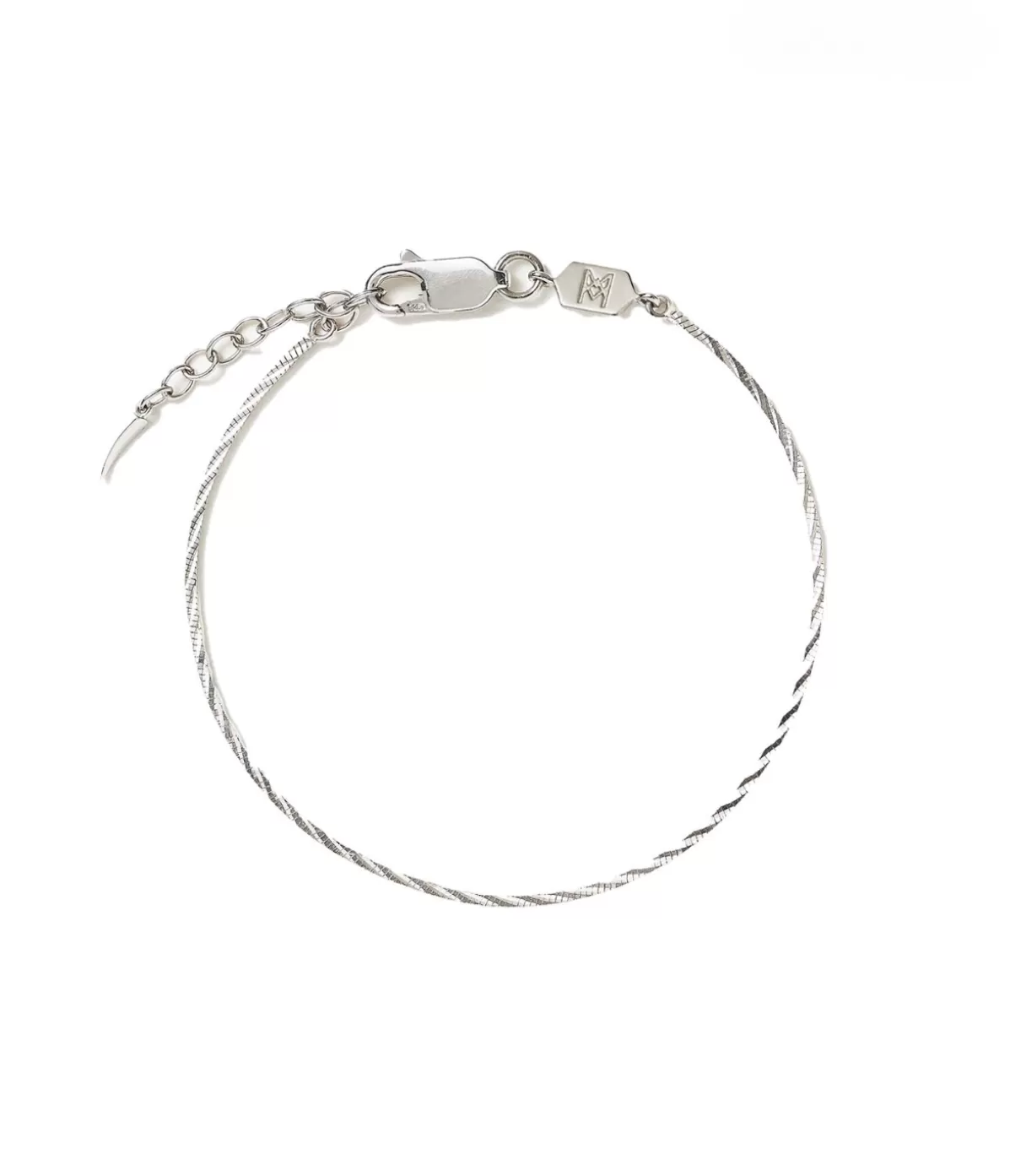 Missoma Savi Asymmetric Square Chain Bracelet in Silver Best