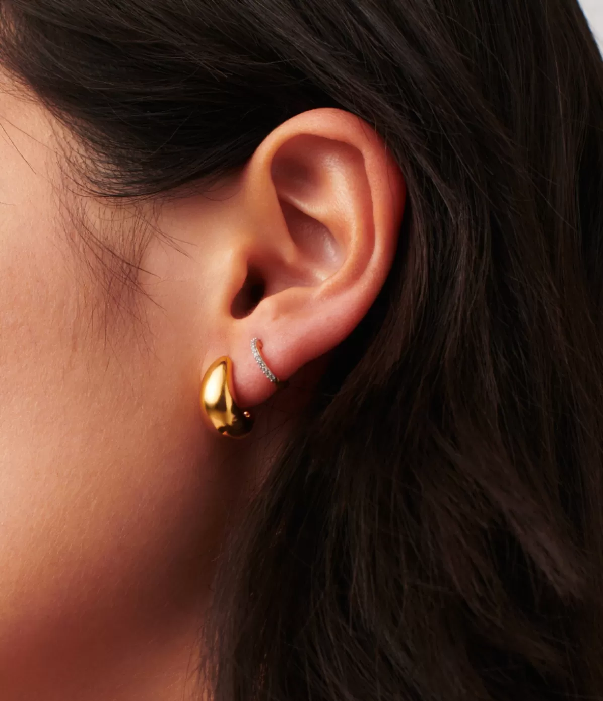 Missoma Savi Dome Small Hoop Earring in Gold Best