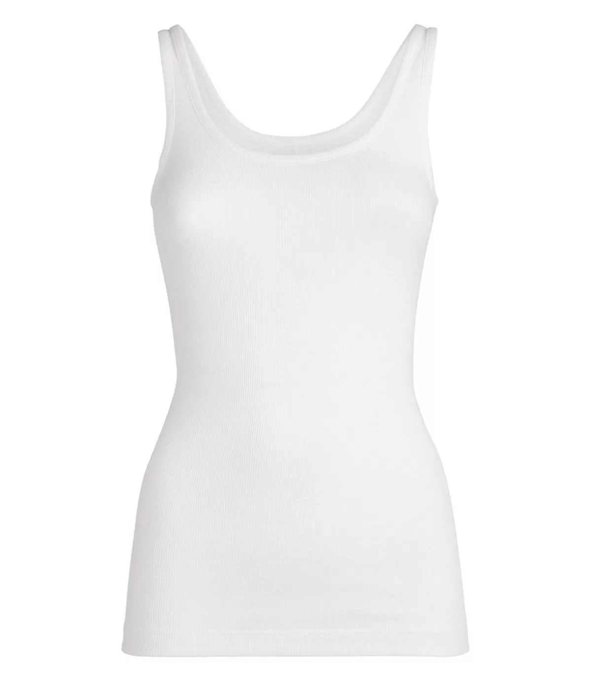 Vince Scoop Neck Tank in White Fashion