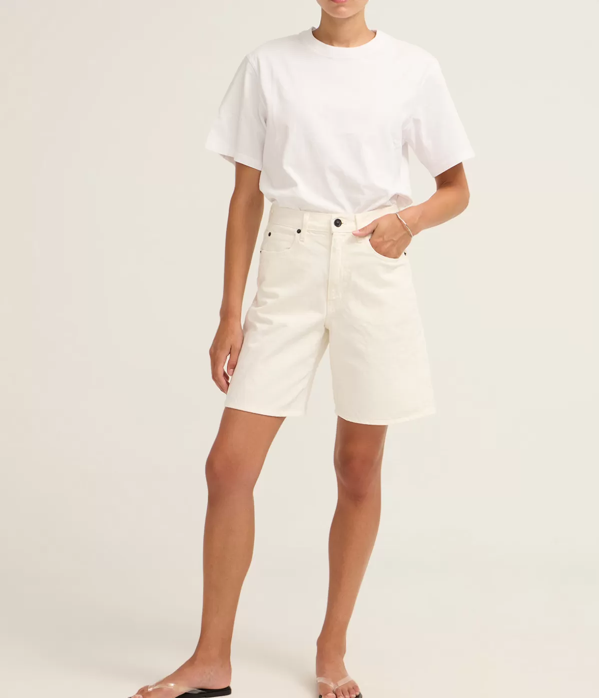 SLVRLAKE Selena Short in White Online