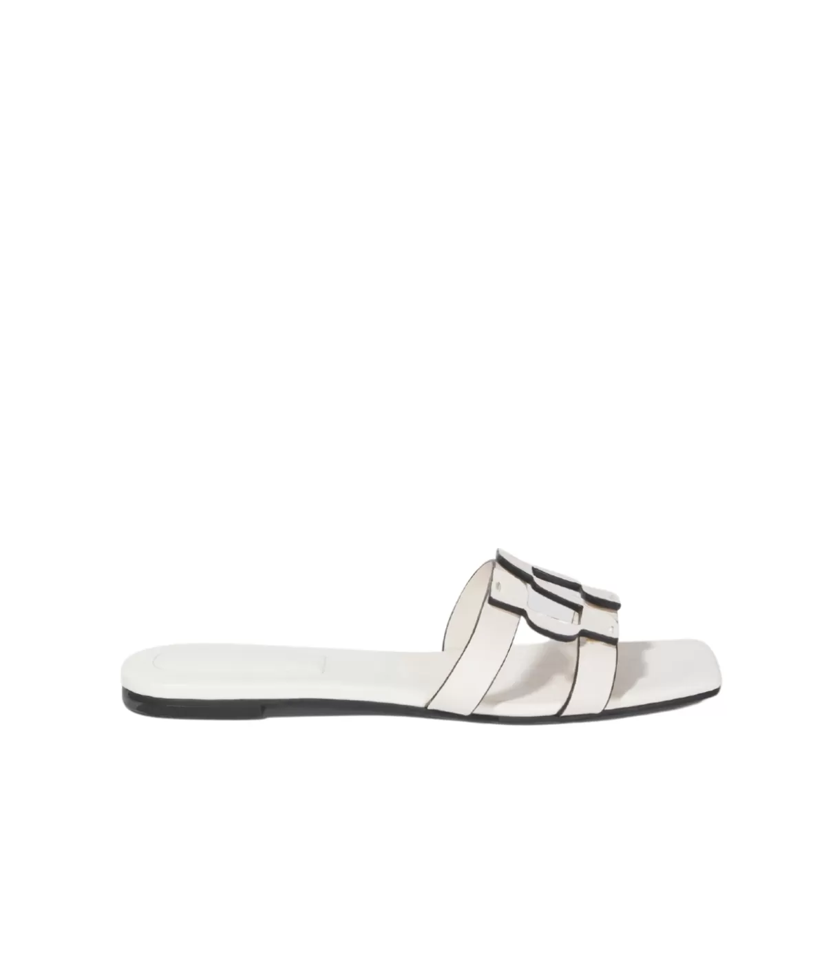 Simkhai Monogram Flat Slide in Ivory Cheap