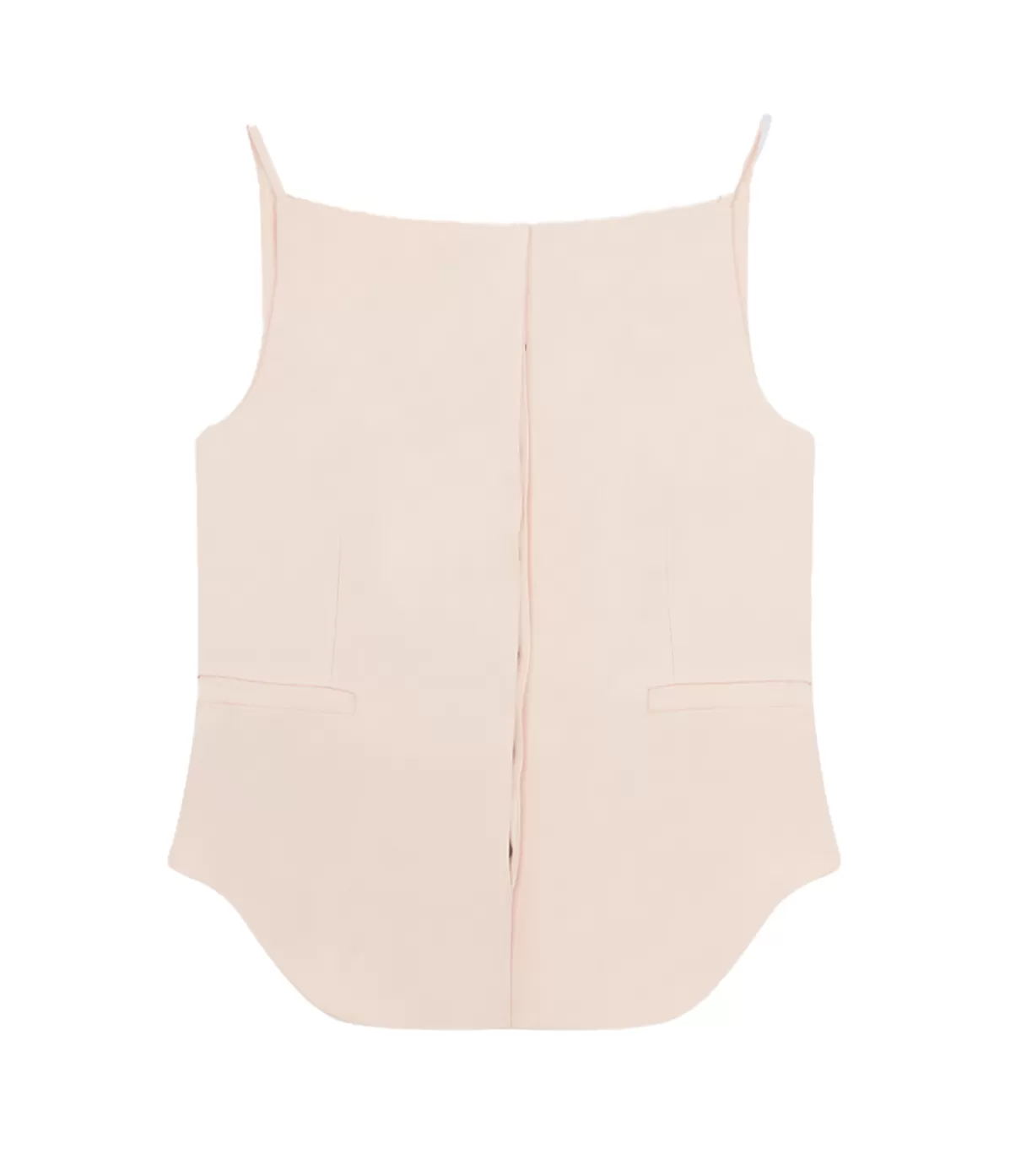 Loulou Studio Sleeveless Linen Blend Top in Cream Rose Sale