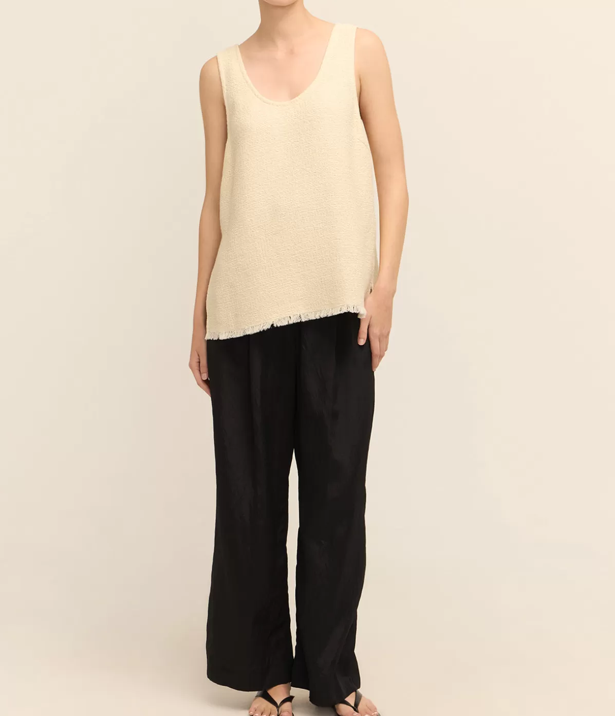 A.Emery Sloane Cotton Tank in Natural Cheap