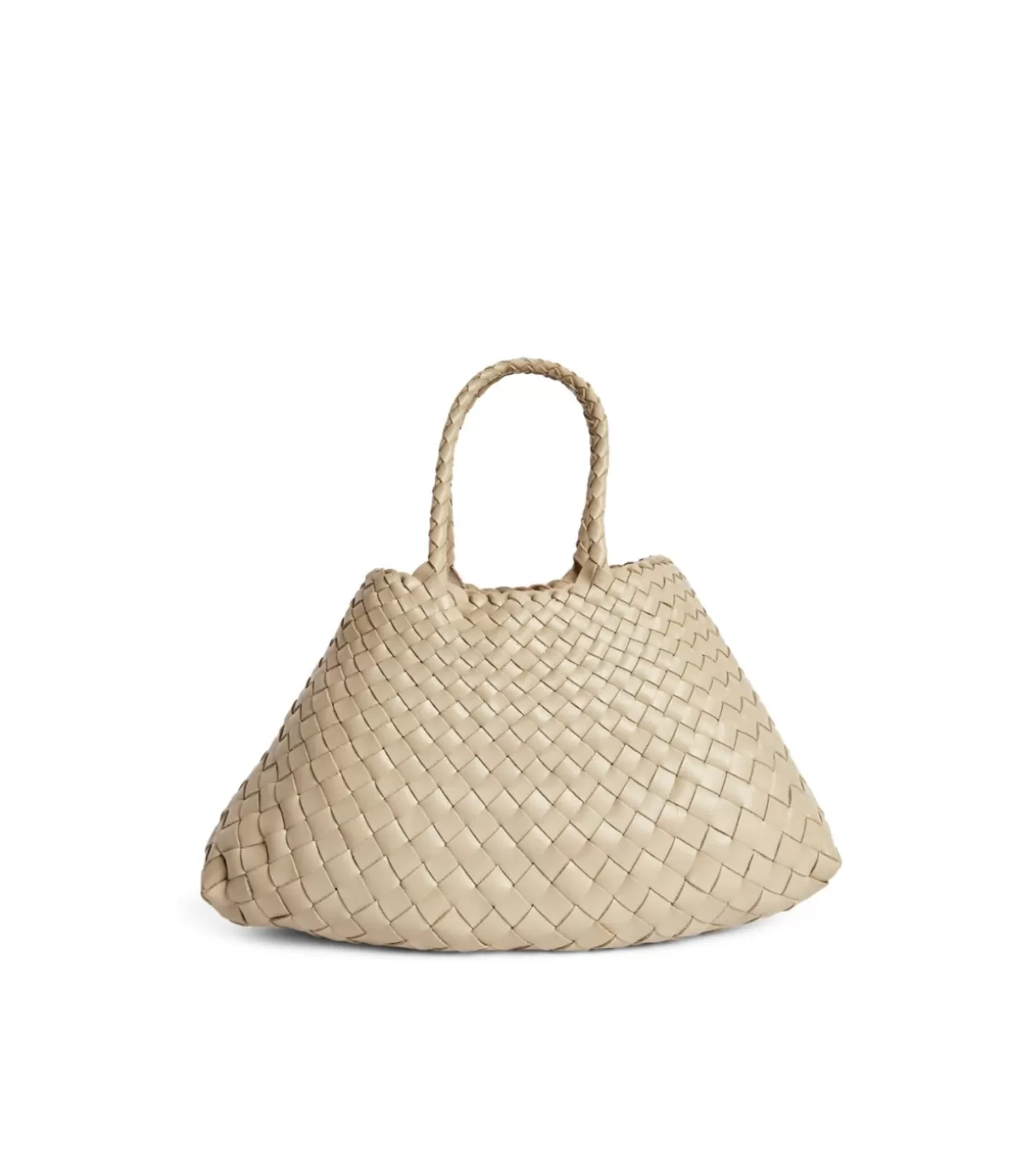 Dragon Diffusion Small Santa Croce Leather Bag in Pearl Store