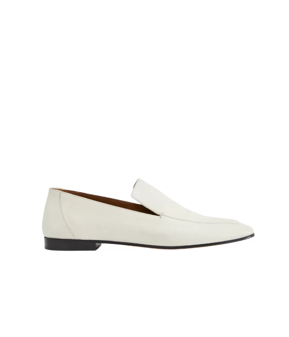 Le Monde Beryl Soft Leather Loafer in Ecru Store