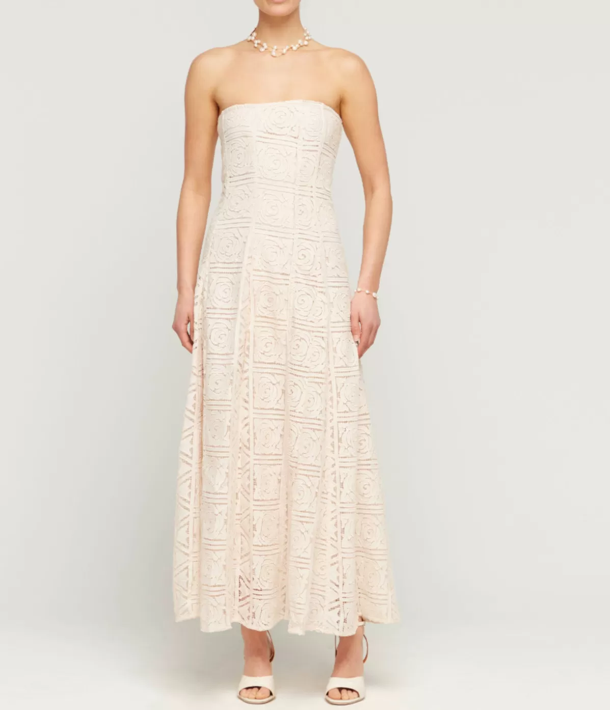 Cult Gaia Solia Strapless Dress in Gardenia New