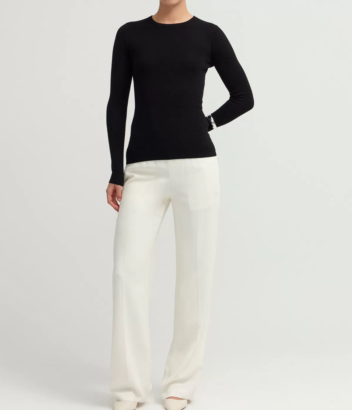 Anine Bing Soto Pant in Ivory Flash Sale