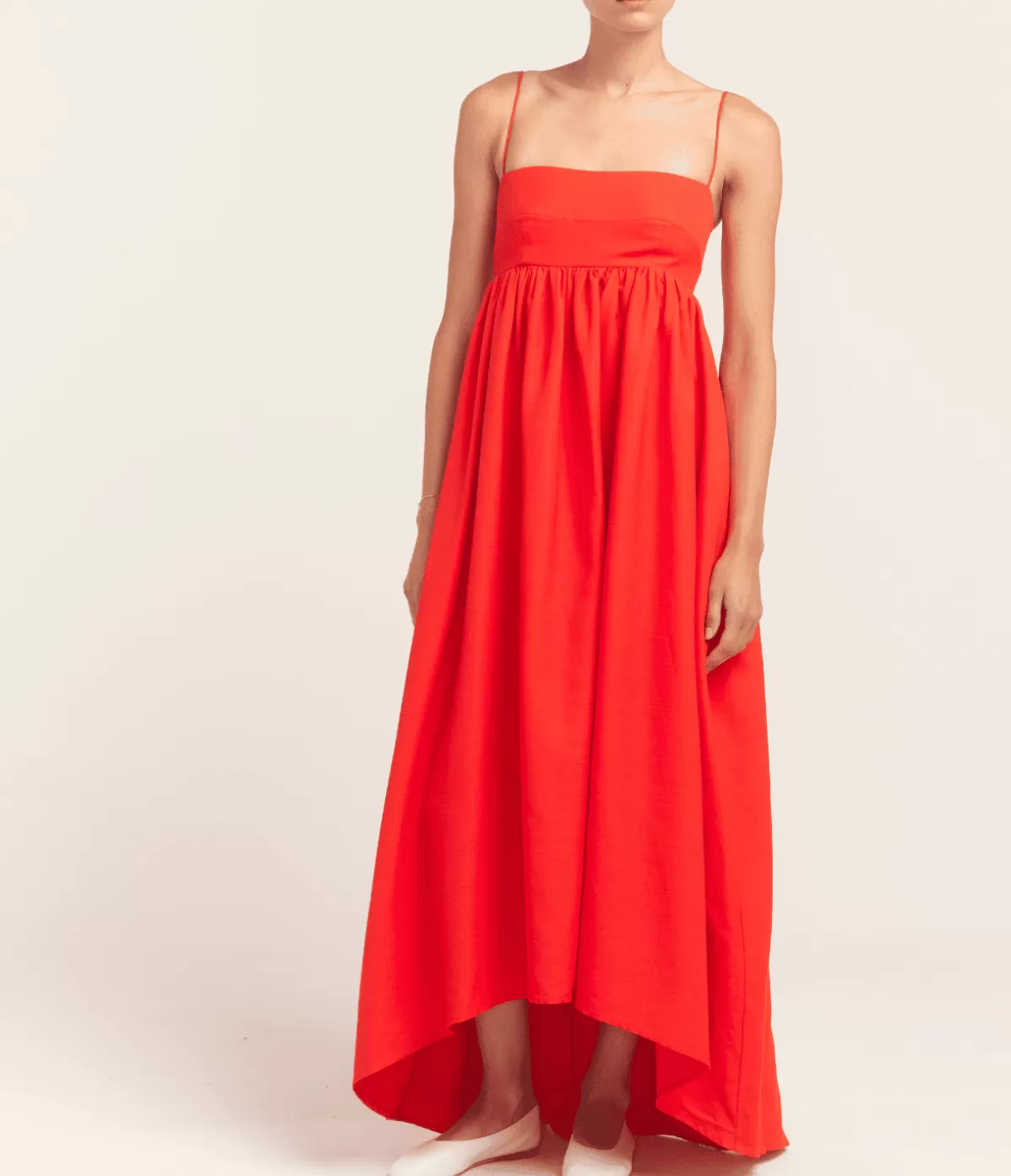 Maggie Marilyn Stay For Dinner Midi Dress in Apple Red Hot