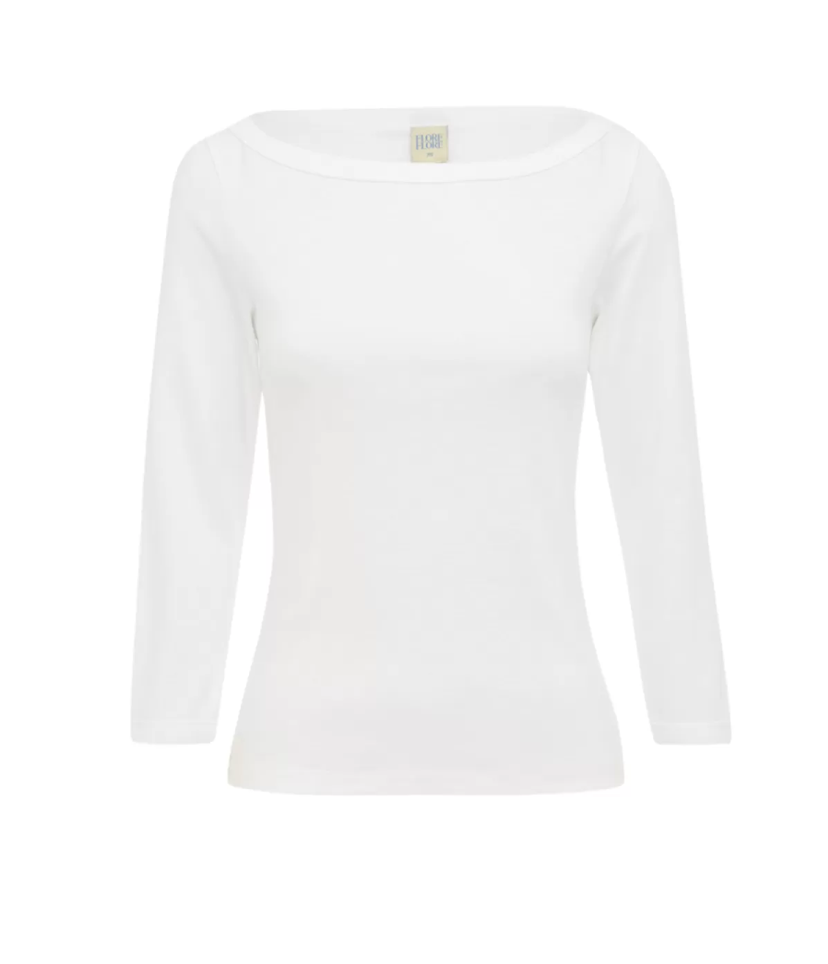 Flore Flore Steffie Boatneck Tee in White Discount