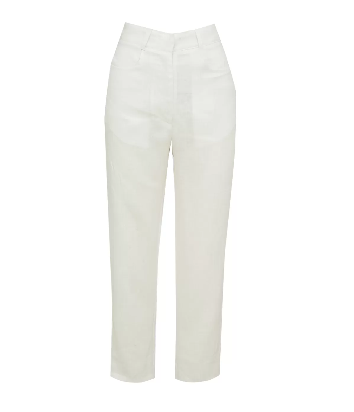 Albus Lumen Straight Leg Tailored Pants in White Best