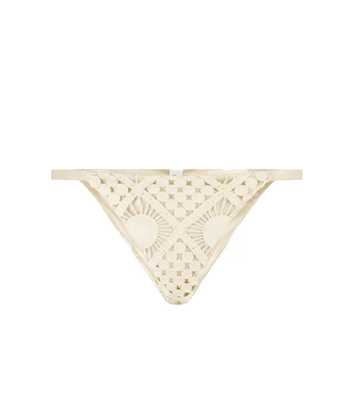 Sara Cristina Sun Triangle Bikini Bottom in Natural Lace Store