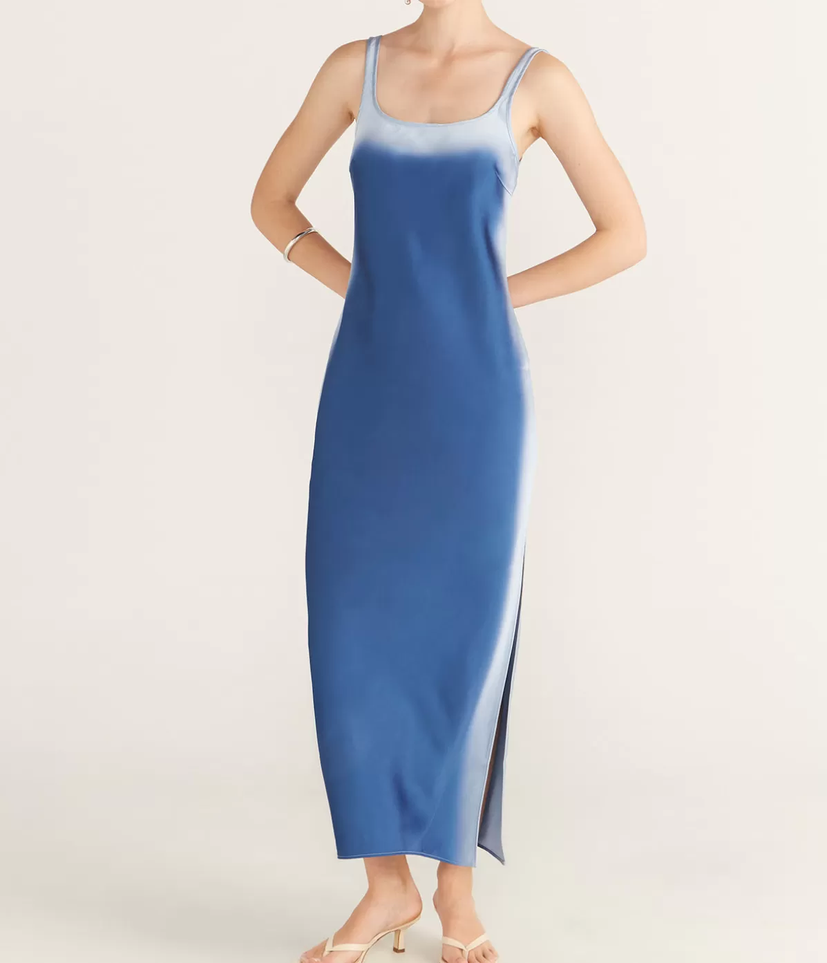 Samsoe Samsoe Sunna Slip Dress in Sky Ombre Outlet