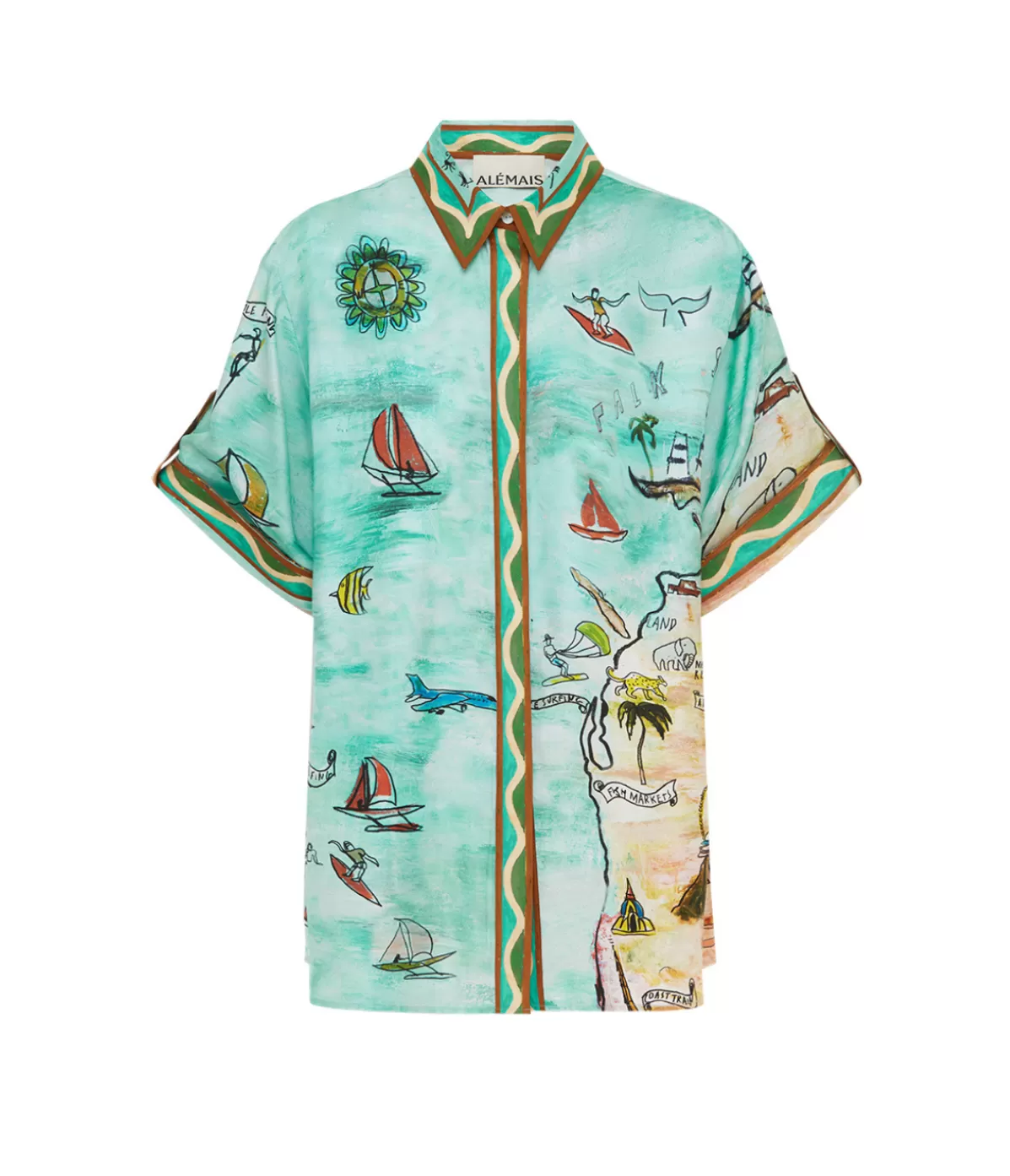 Alemais Swell Shirt in Multi Discount