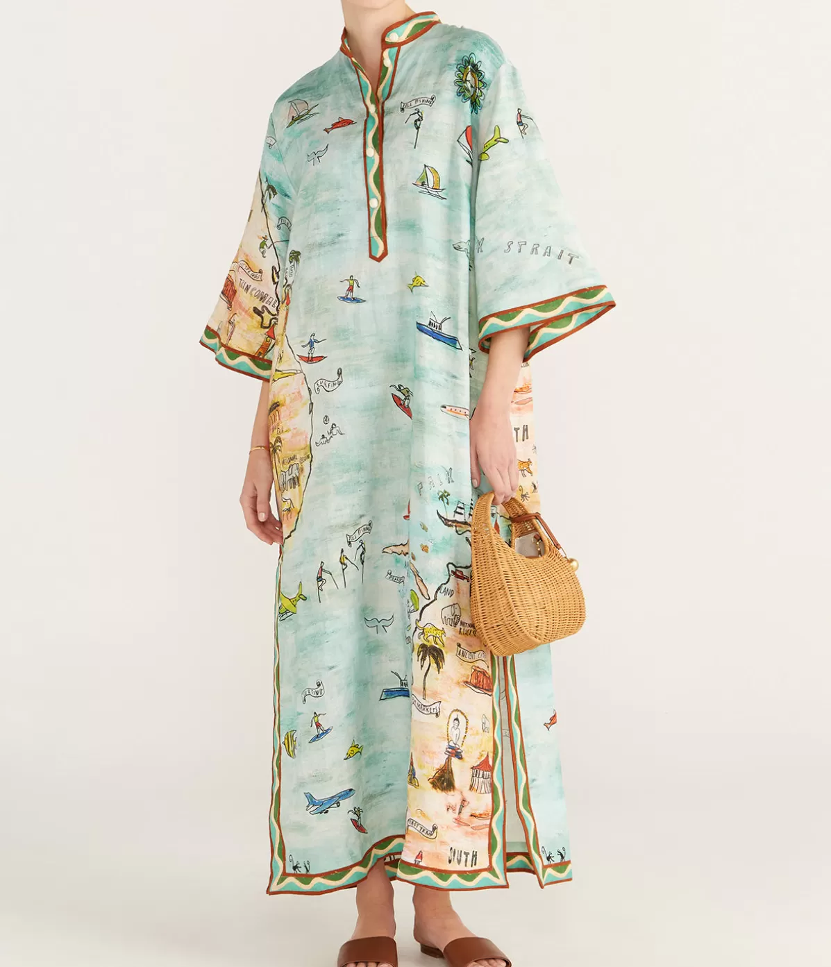 Alemais Swell Shirtdress in Multi Flash Sale